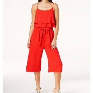 Women's Cute Jumpsuit Romper Orange Boho Trendy Casual Summer Dress, Sz S